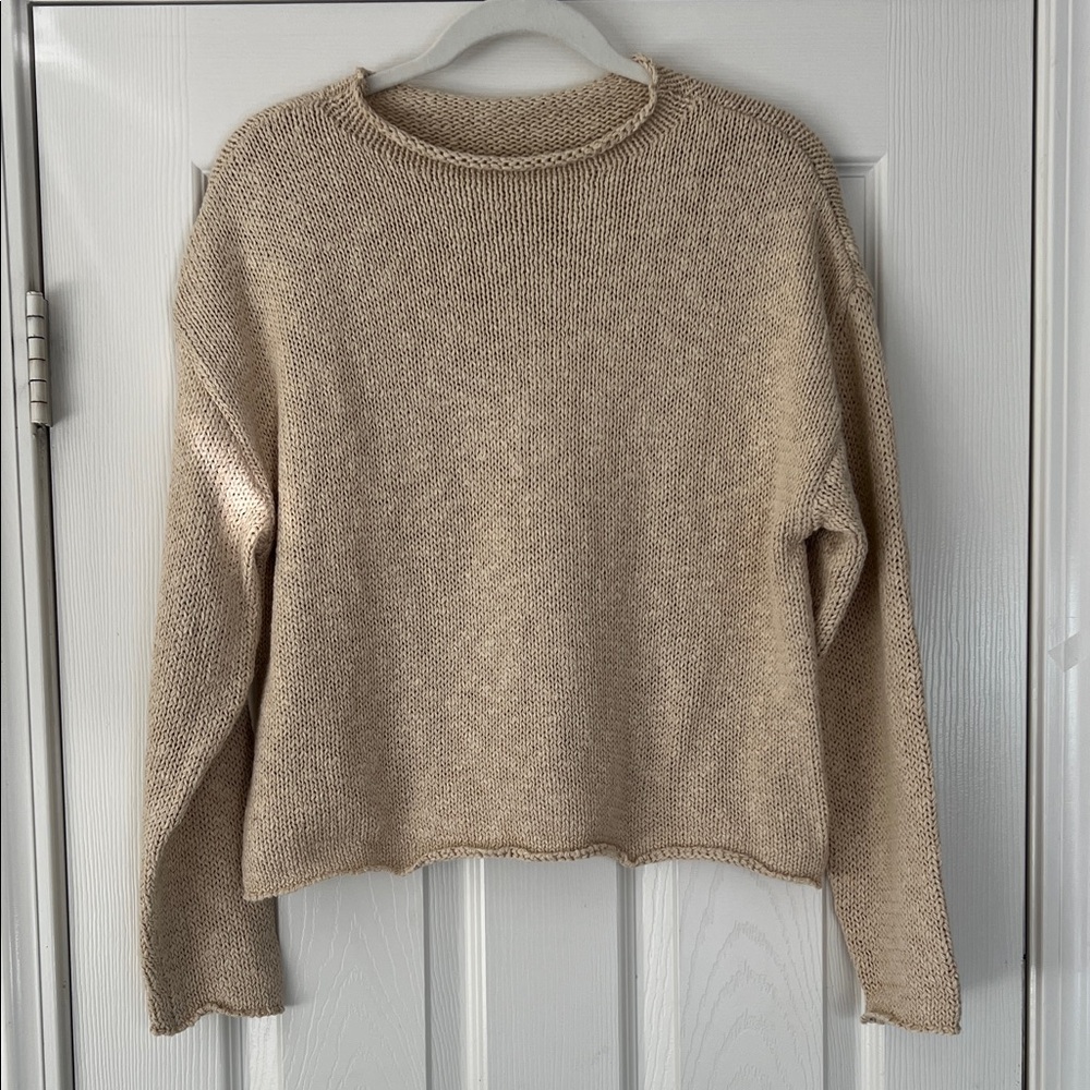 Women's Beige Sweater Small